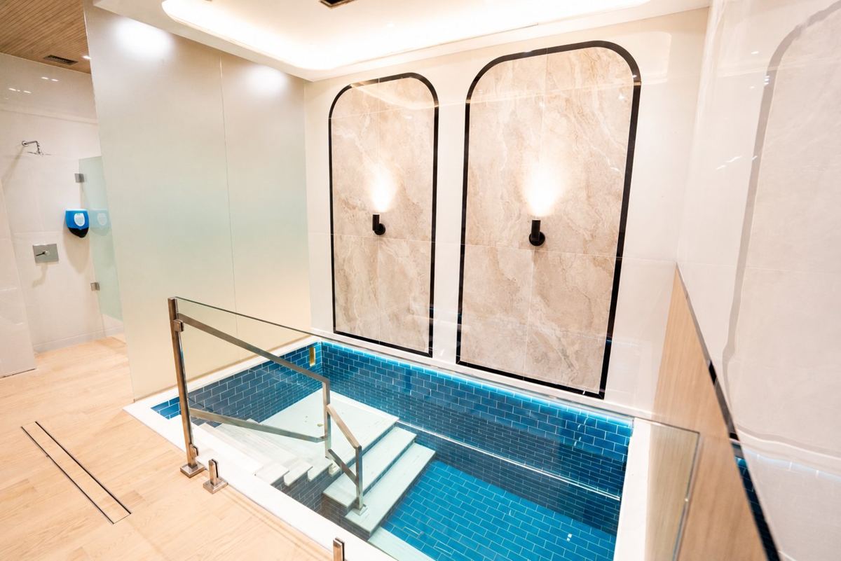 Custom tiled pool
